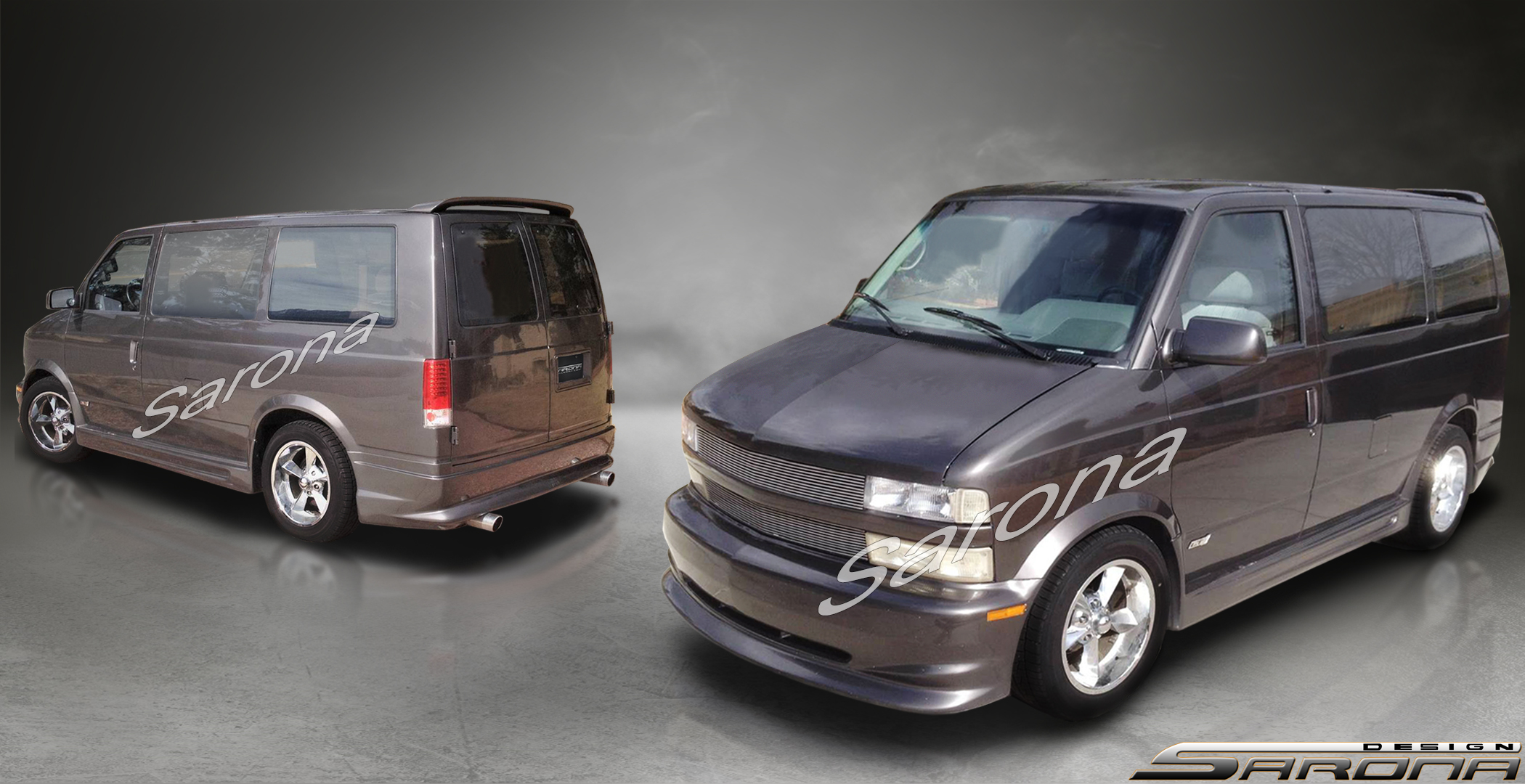 Custom Chevy Astro  Long Wheel Base Body Kit (1995 - 2005) - $1450.00 (Part #CH-066-KT)